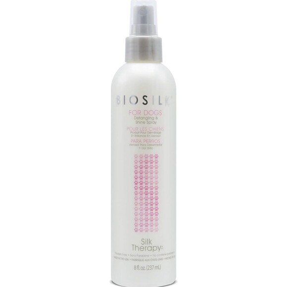 Bio silk for pets silk therapy detangling & shine spray set of two 8 Fl Oz NWT - Picture 6 of 11